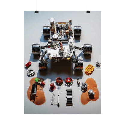 Space Rover Rolled Poster