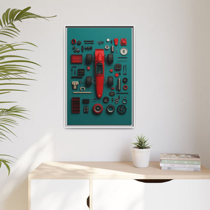 F1 Classic Framed Canvas