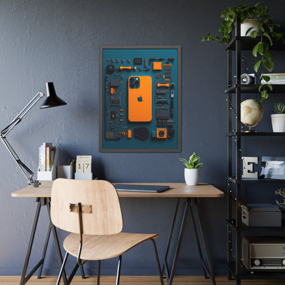 IPhone Orange Framed Poster US