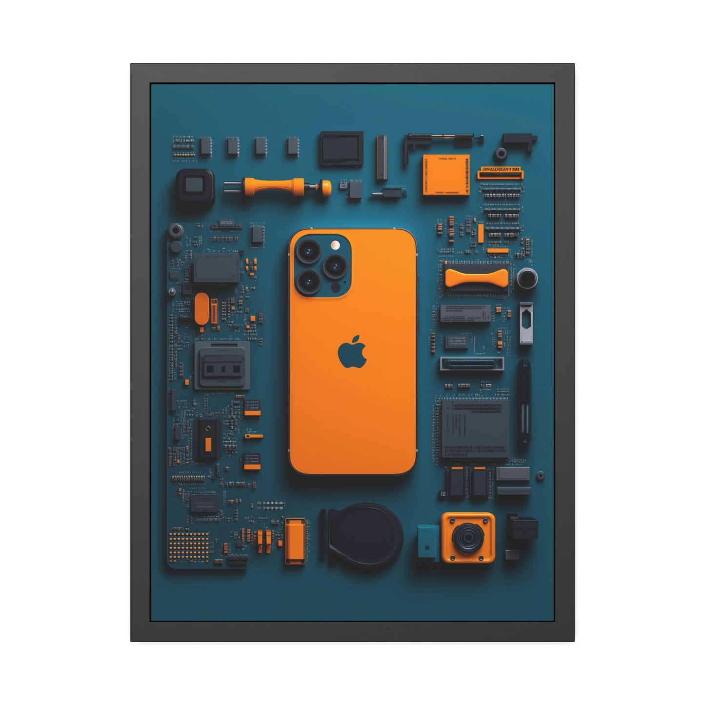 IPhone Orange Framed Poster US