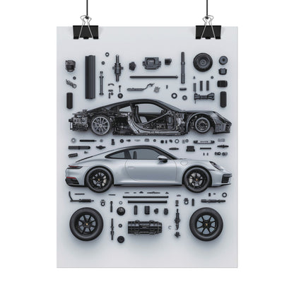 Porsche 911 992 Rolled Poster