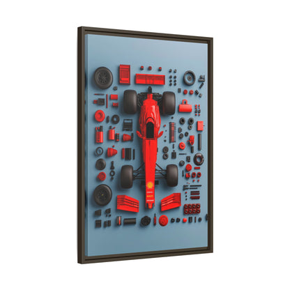 F1 Framed Canvas