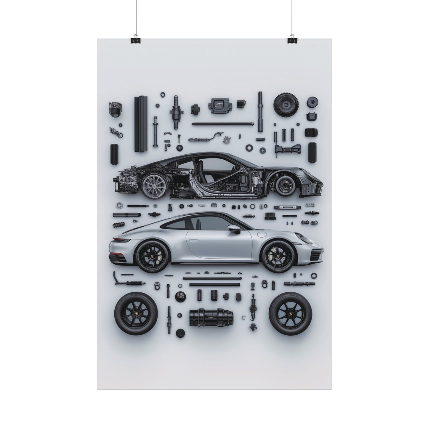 Porsche 911 992 Rolled Poster