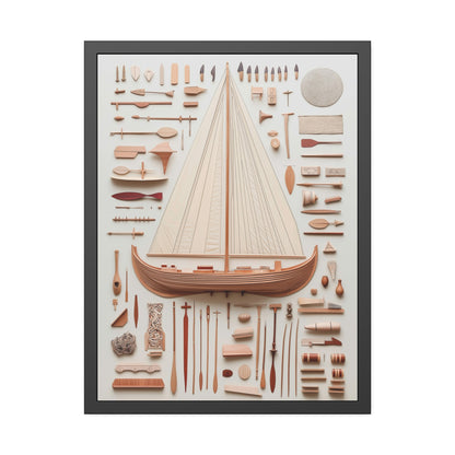 Viking Boat Framed Poster US