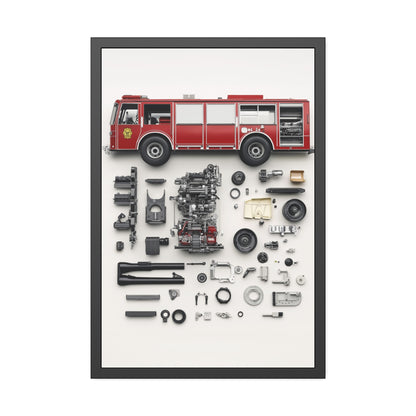 Fire Engine Framed Poster US