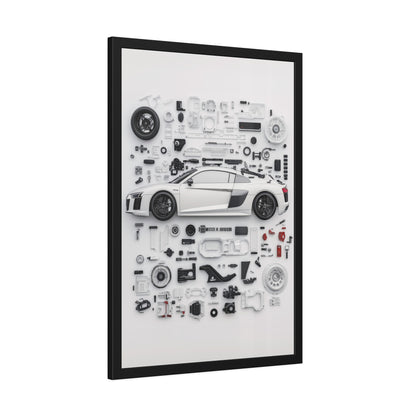 Audi R8 Framed Poster US