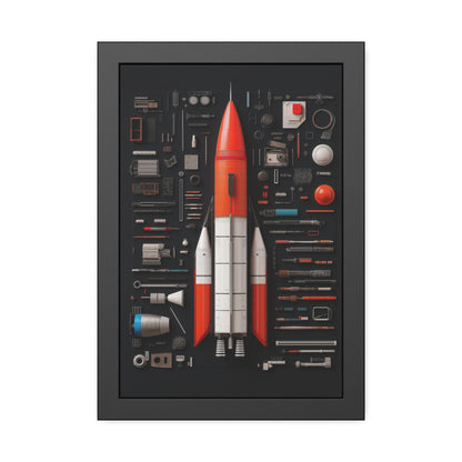 Classic Rocket Framed Poster US