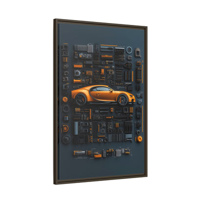 Bugatti Chiron Framed Canvas