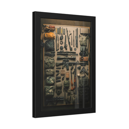 Military Arsenal Art Framed Poster US