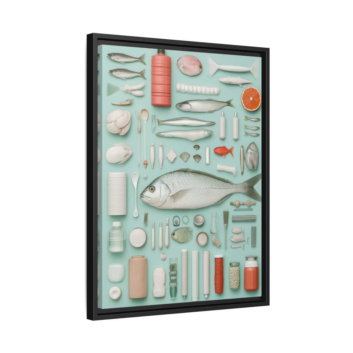 Fish Framed Canvas