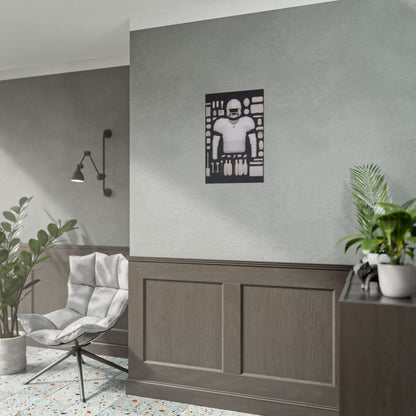 American Football Black Rolled Poster