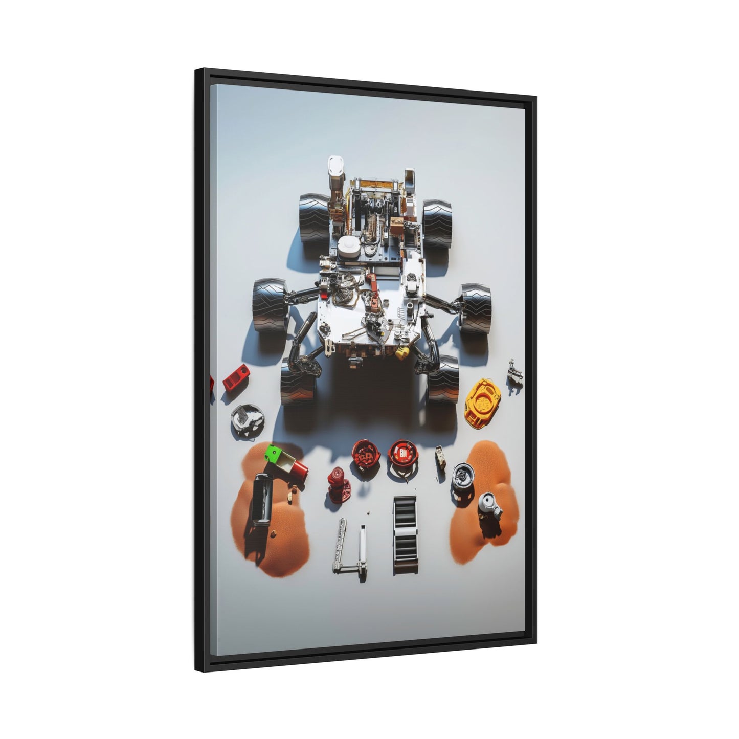 Space Rover Framed Canvas