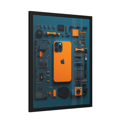 IPhone Orange Framed Poster US