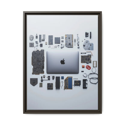 Grey Mac Framed Canvas
