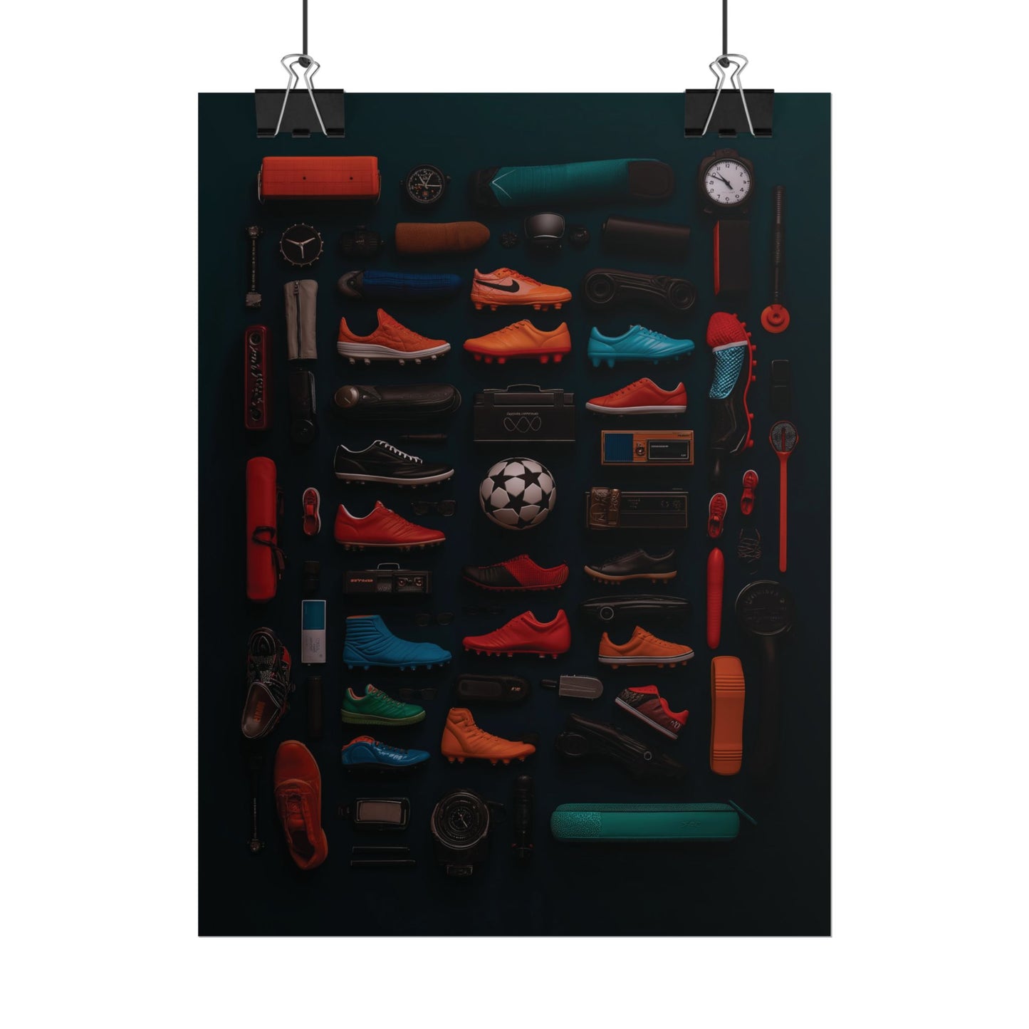Football Cleats Rolled Poster