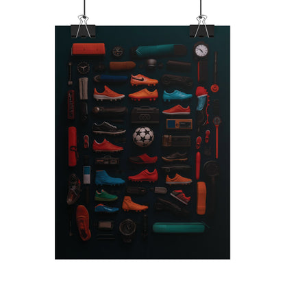 Football Cleats Rolled Poster