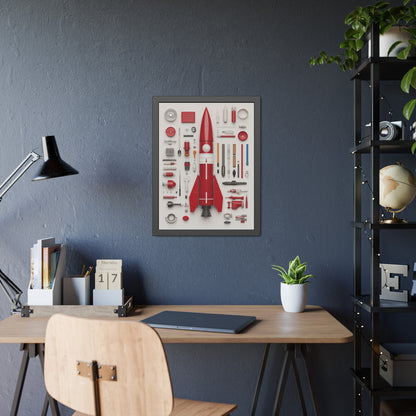Red Rocket Framed Poster US