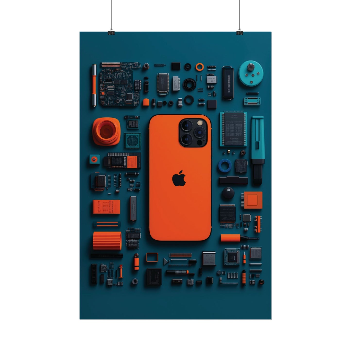 Phone Rolled Poster