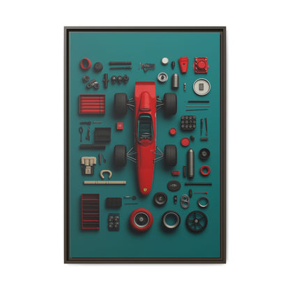 F1 Classic Framed Canvas