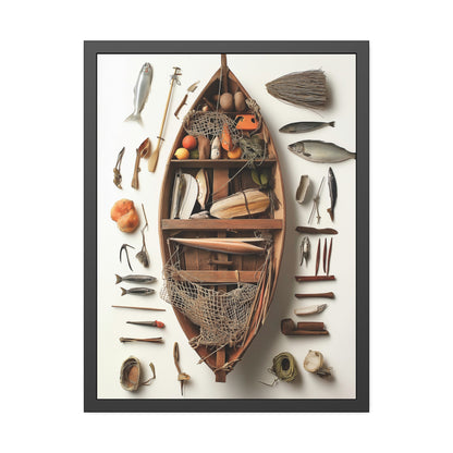 Fisher Boat Framed Poster US