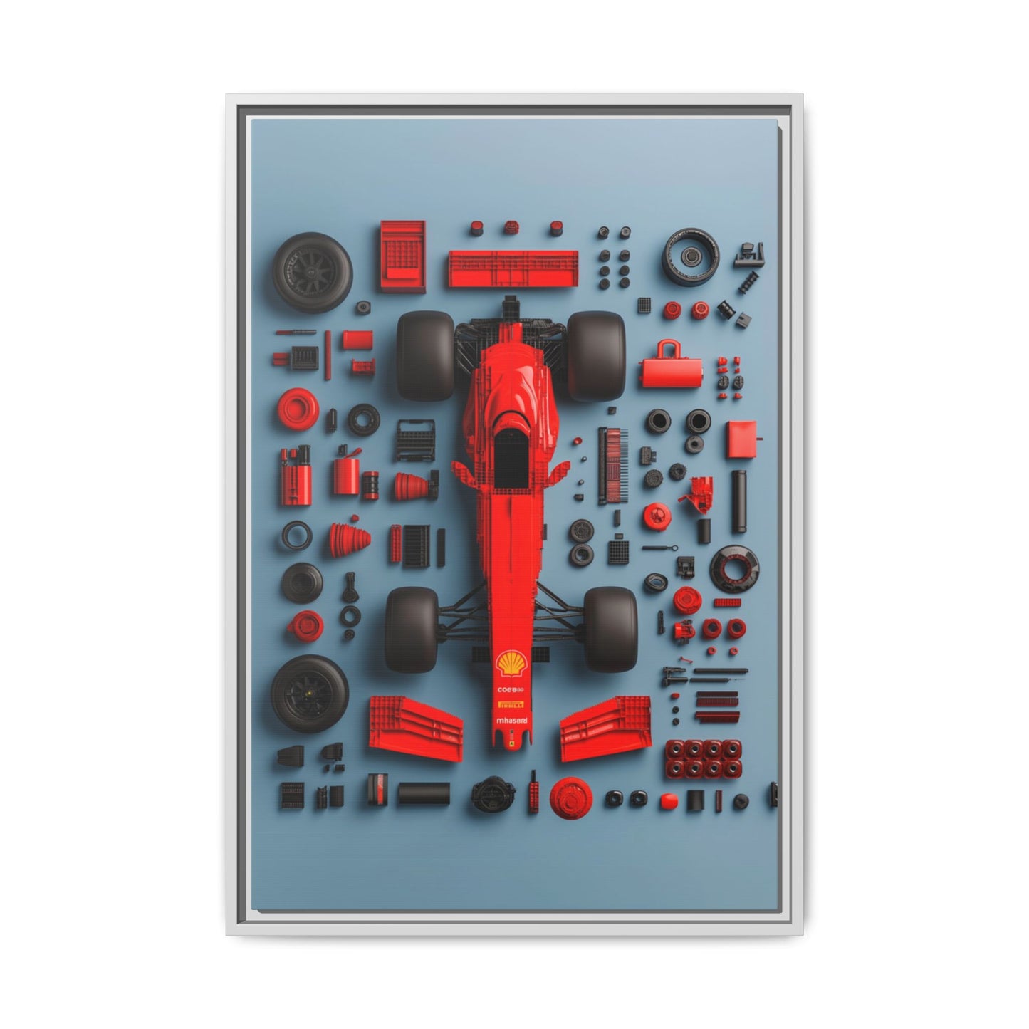 F1 Framed Canvas