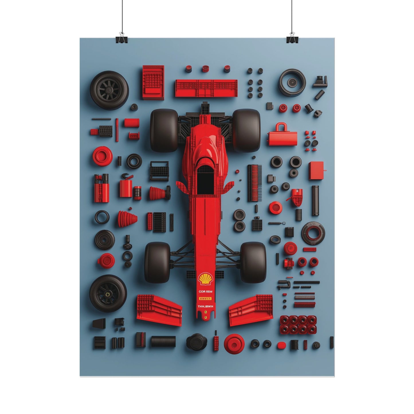 F1 Rolled Poster