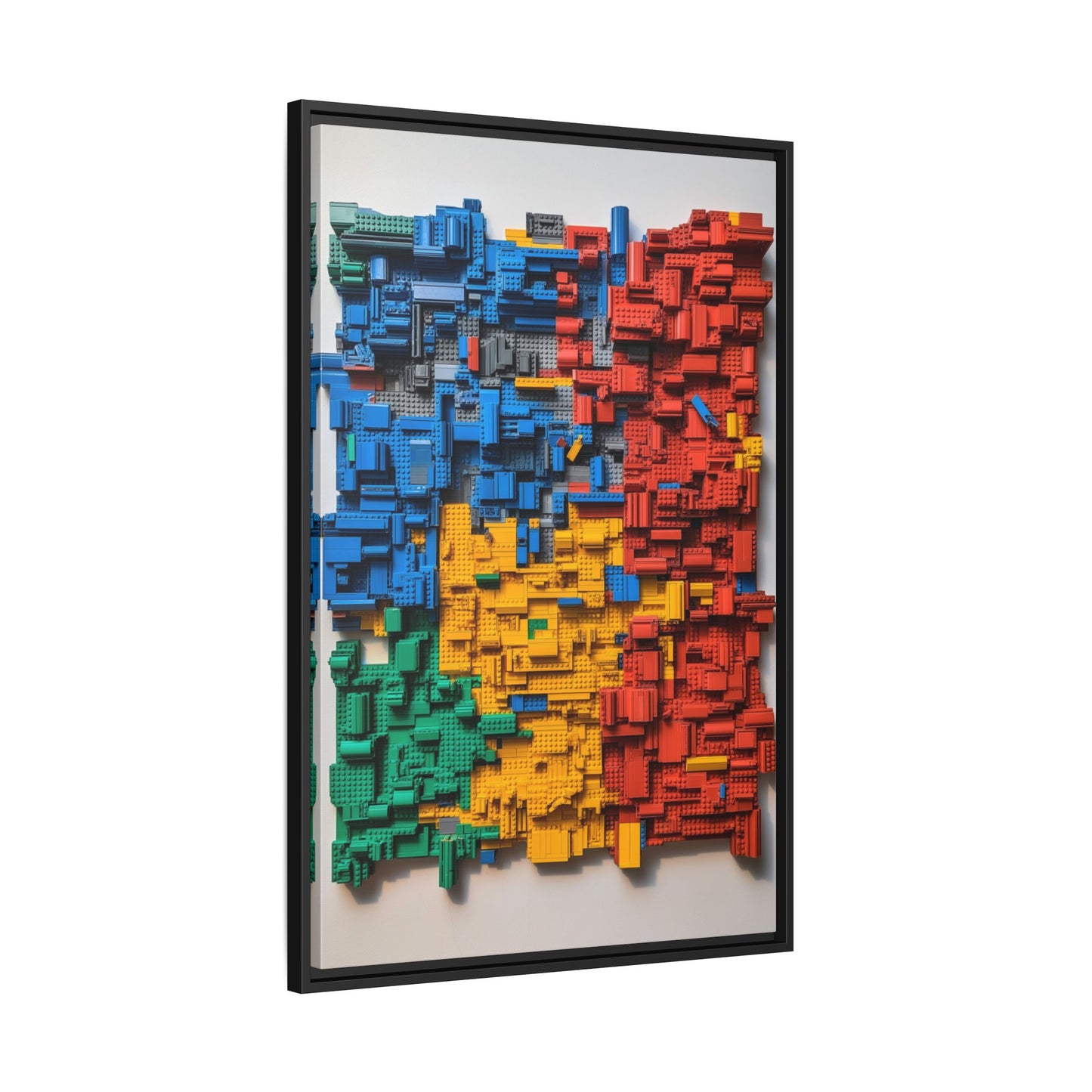 LEGO Blocks Framed Canvas