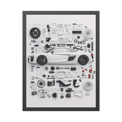 Audi R8 Framed Poster US