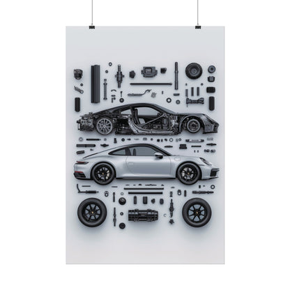 Porsche 911 992 Rolled Poster