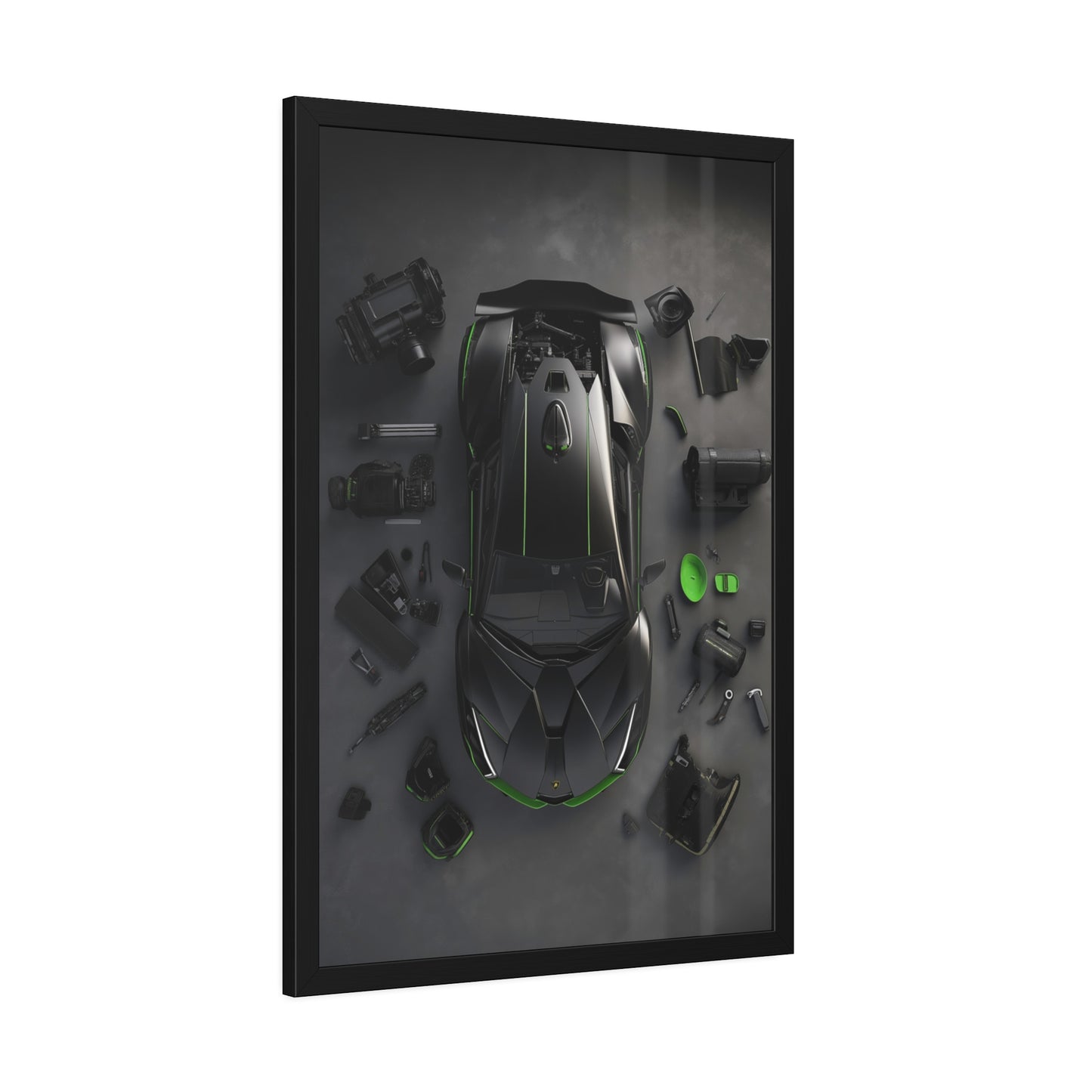 Black Lambo Framed Poster US