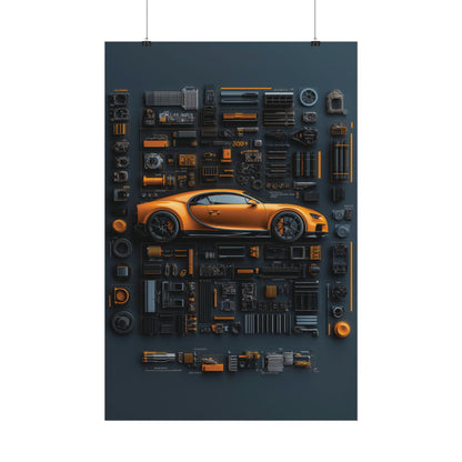 Bugatti Chiron Rolled Poster