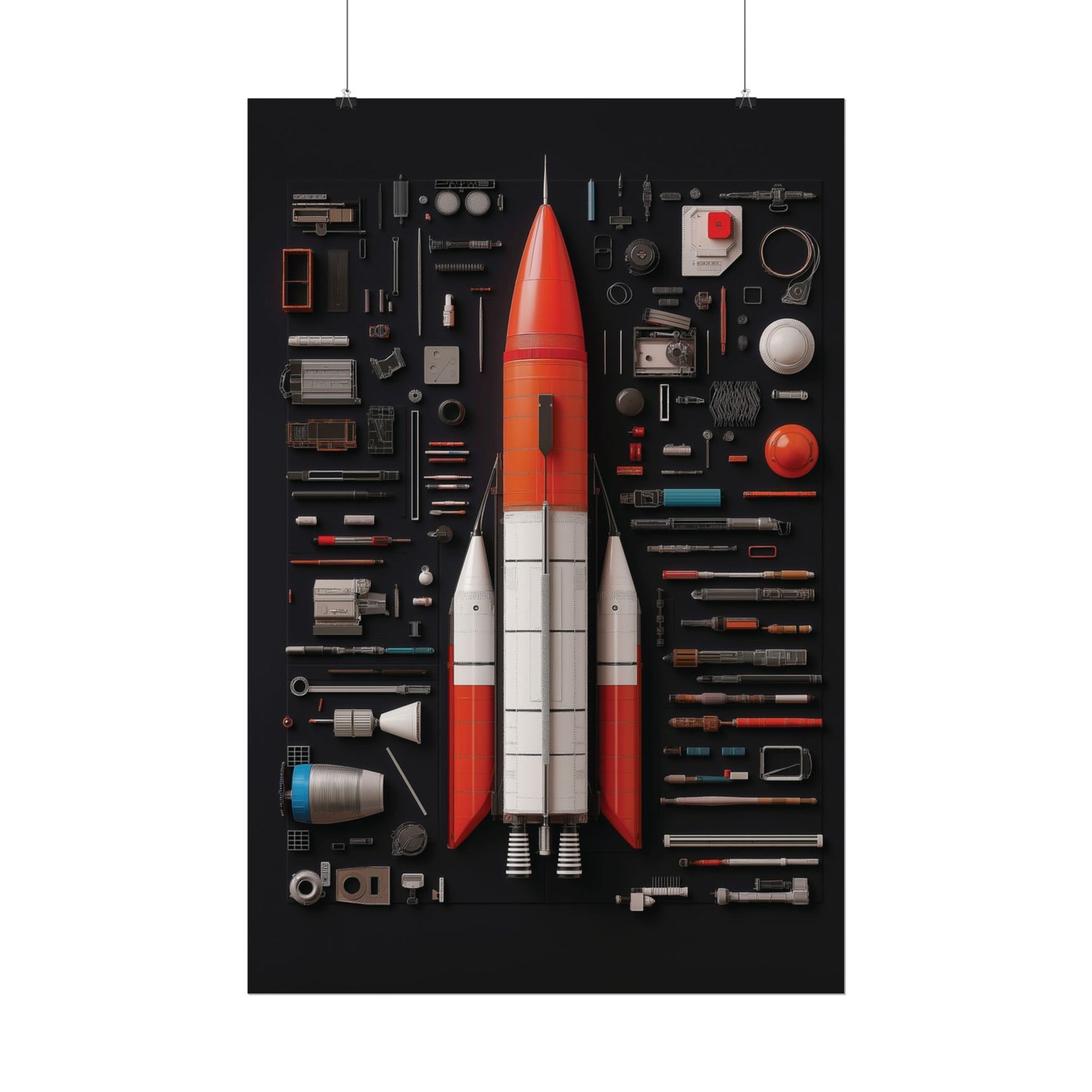 Classic Rocket Rolled Poster
