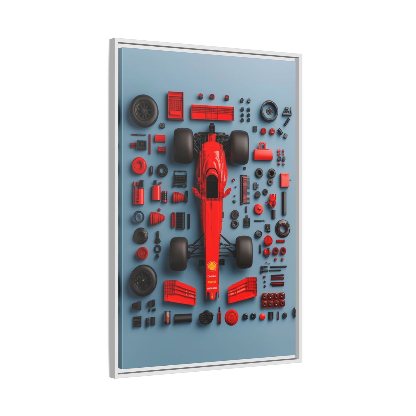 F1 Framed Canvas