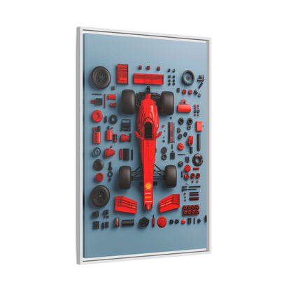 F1 Framed Canvas