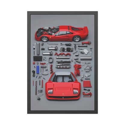 Prototype Classic Ferrari Framed Poster US