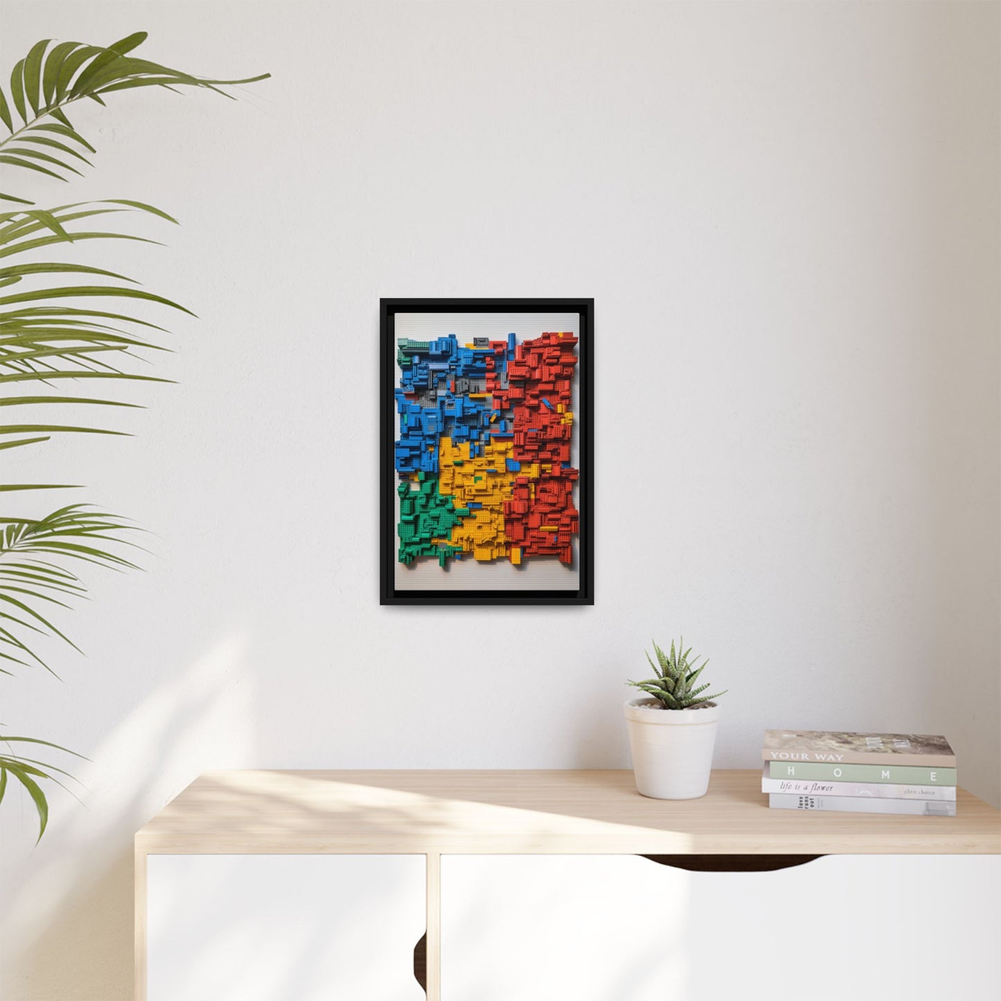 LEGO Blocks Framed Canvas