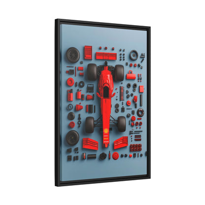 F1 Framed Canvas
