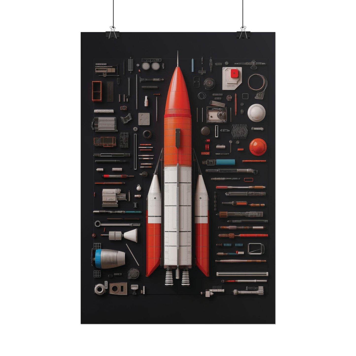 Classic Rocket Rolled Poster