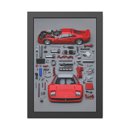 Prototype Classic Ferrari Framed Poster US
