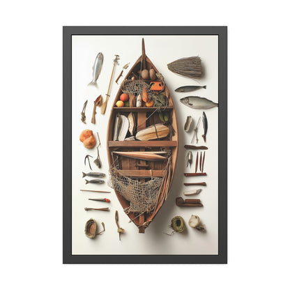 Fisher Boat Framed Poster US