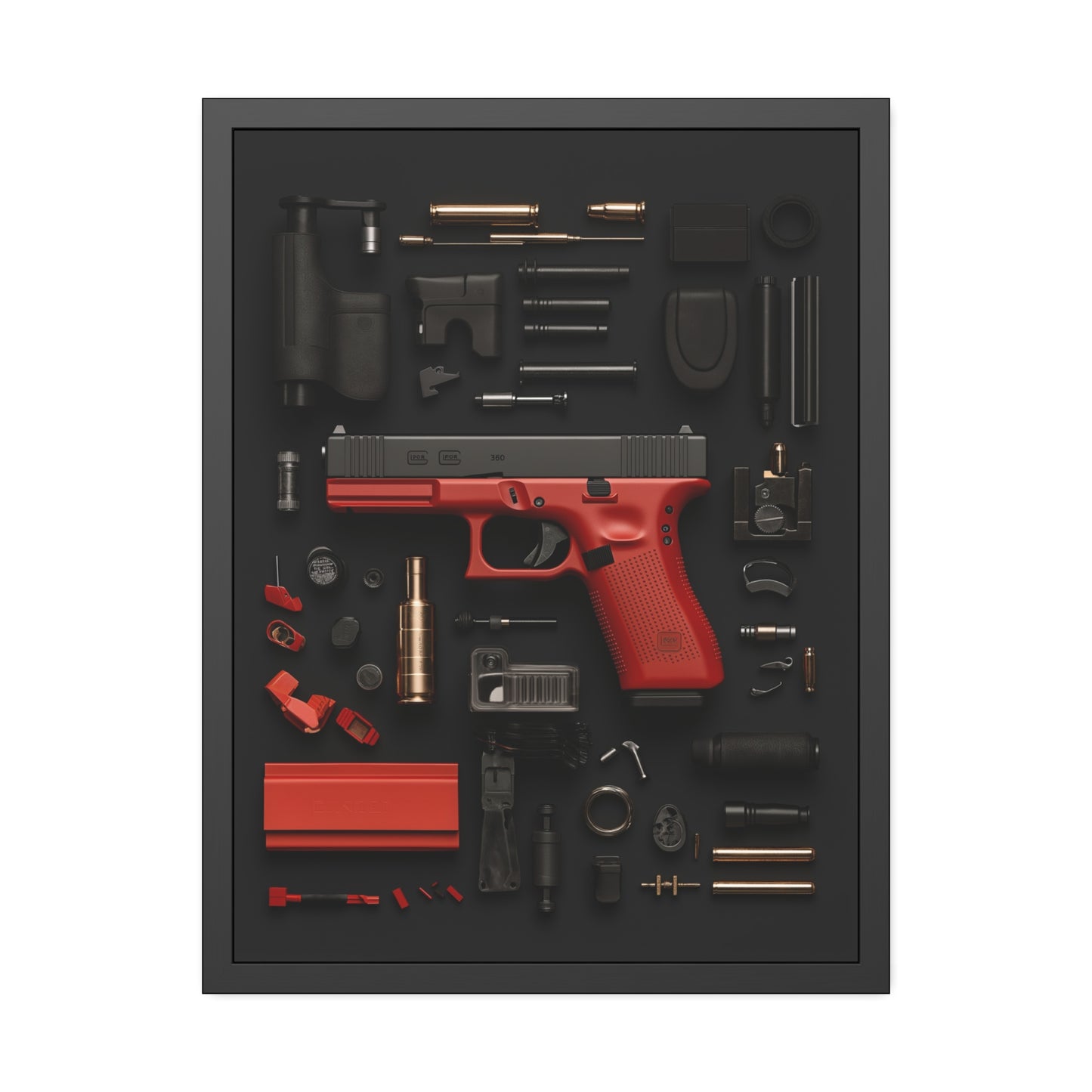 Red GunArt Framed Poster US