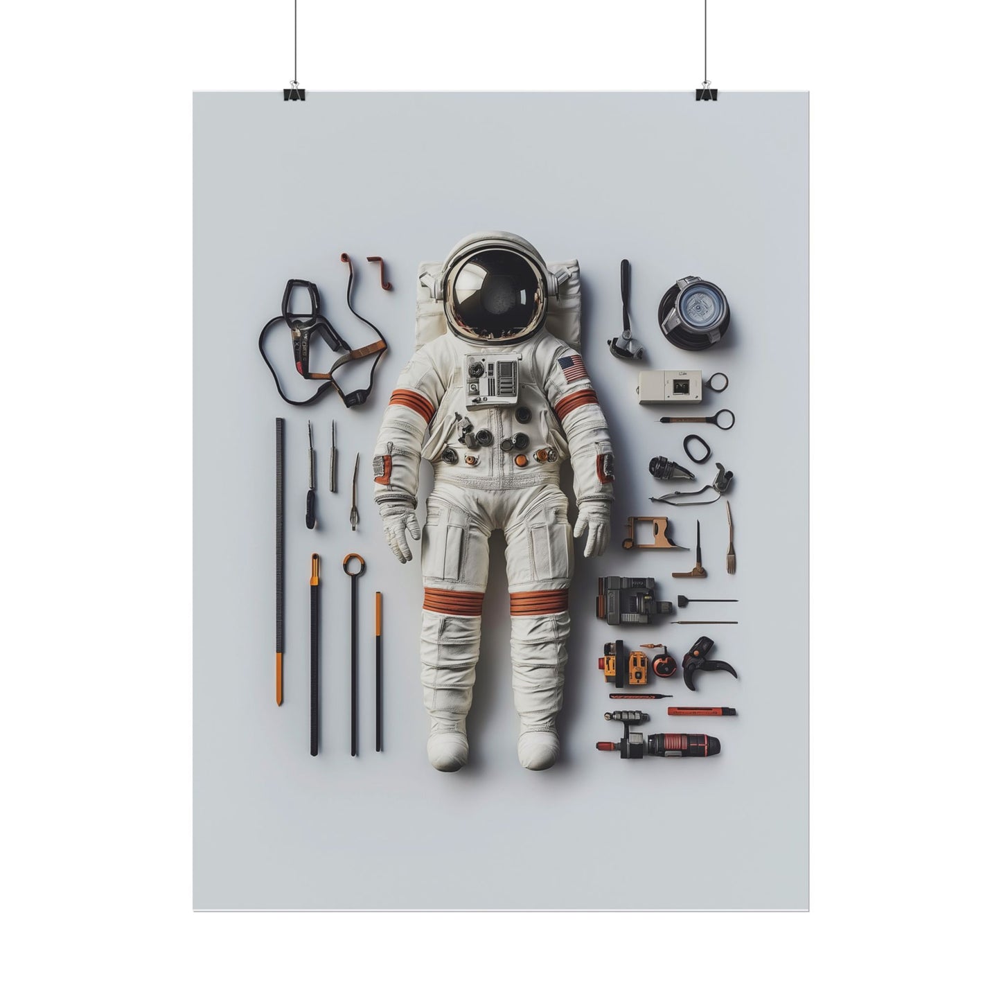 Astronaut Apollo Rolled Poster