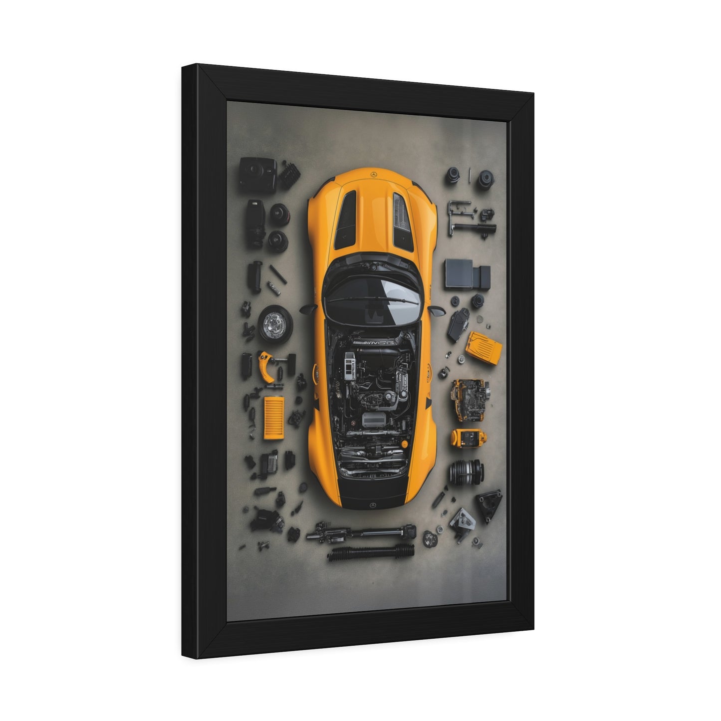 AMG GT Black Series Framed Poster US