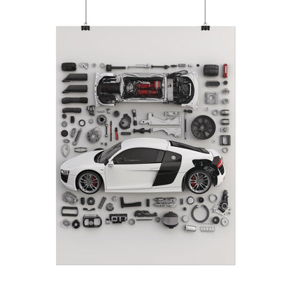 Audi R8 Rolled Poster