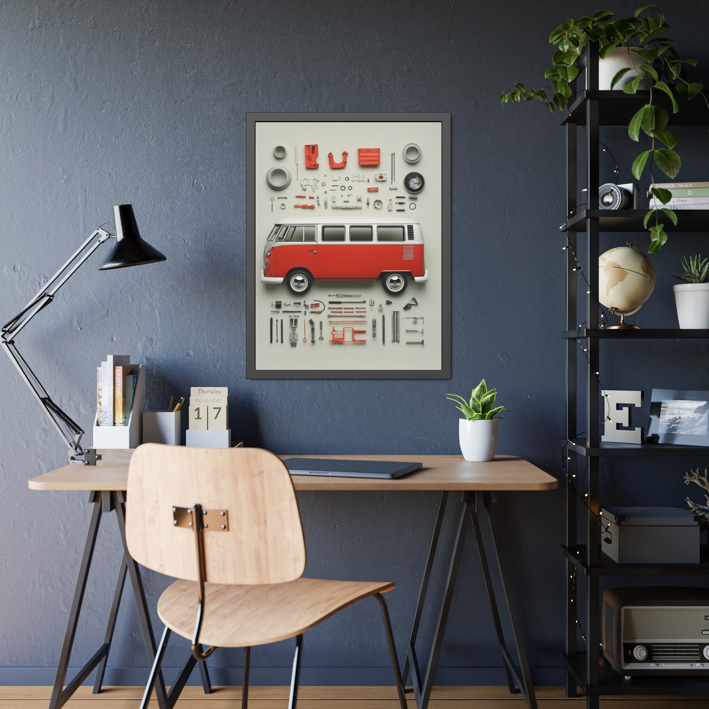 Red Classic Van Framed Poster US