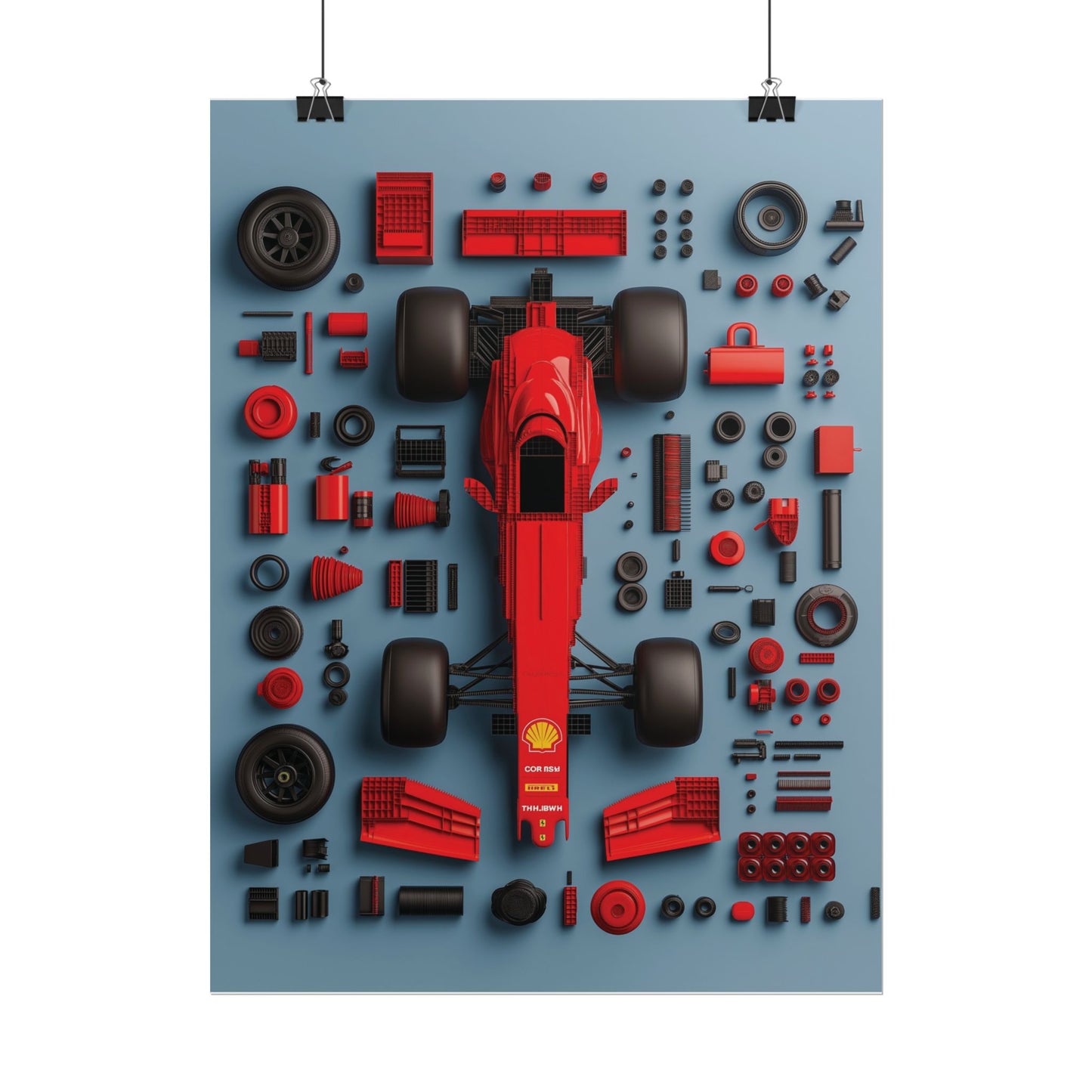 F1 Rolled Poster
