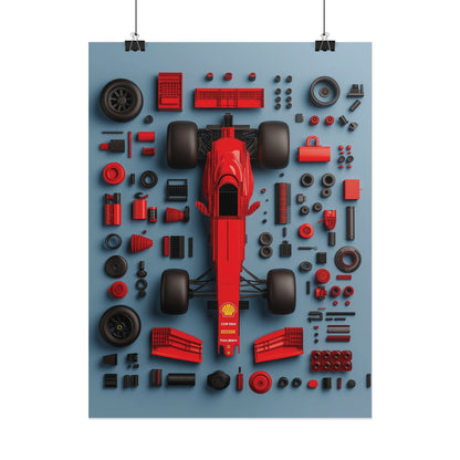 F1 Rolled Poster