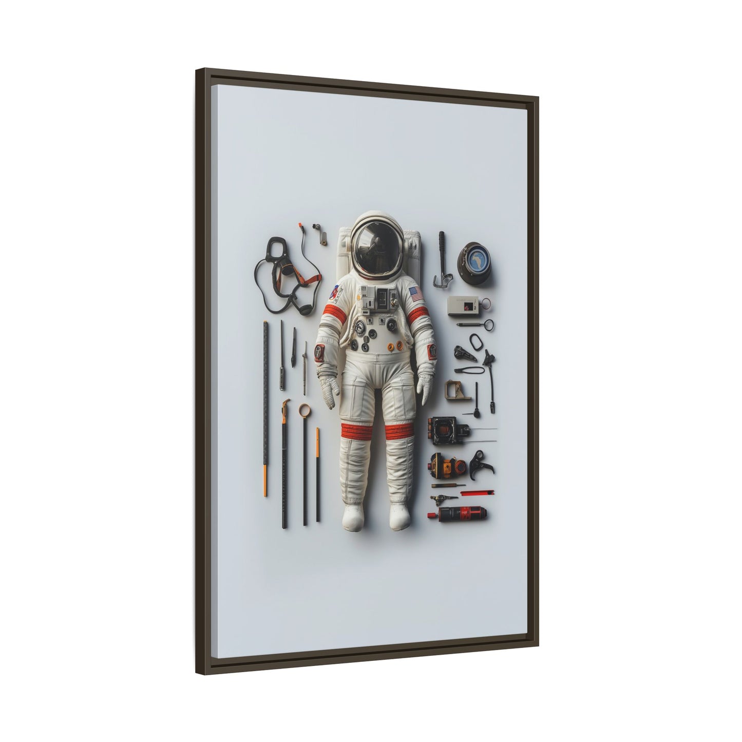 Astronaut Apollo Framed Canvas