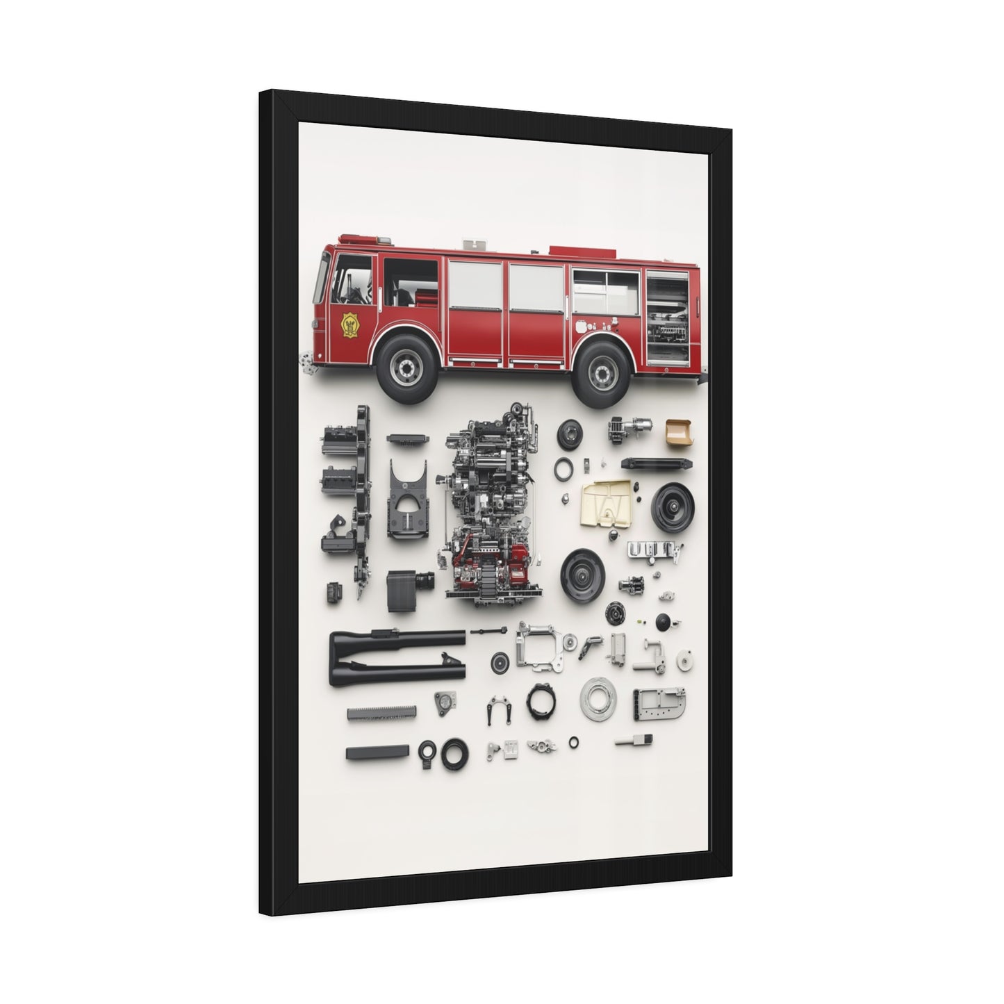 Fire Engine Framed Poster US