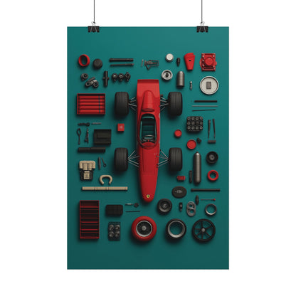 F1 Classic Van Rolled Poster